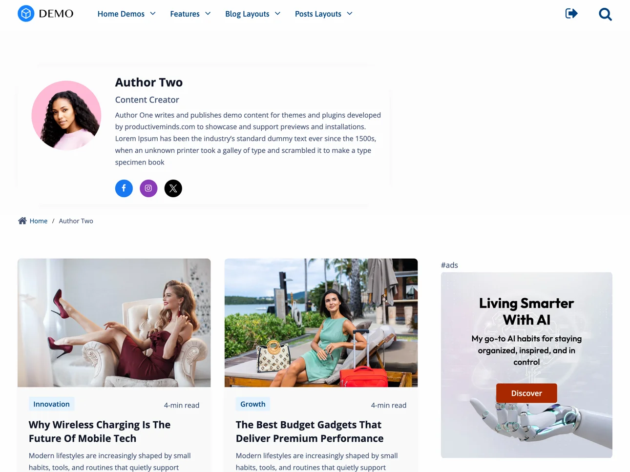 Author Page