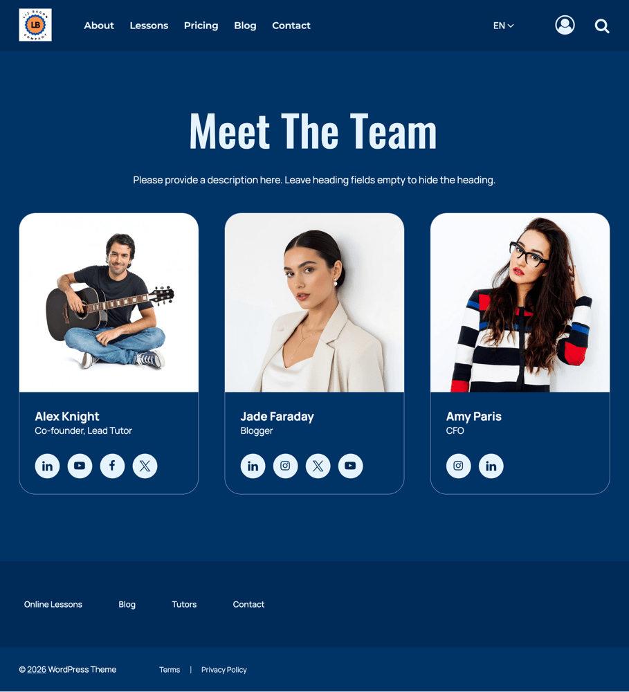 COLOR SCHEME: Navy, Monochromatic